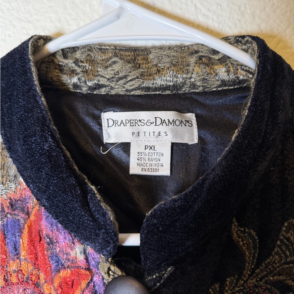 Drapers & Damons Petite Women Vintage Floral Patchwork - Picture 3 of 6